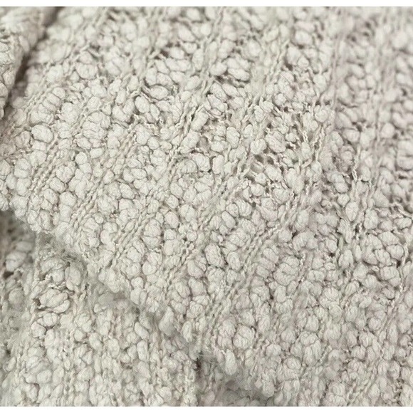 YOUNG Fabulous & Broke Chunky Knit Long Cardigan Sweater Beige Pockets Soft Cozy - Picture 8 of 8